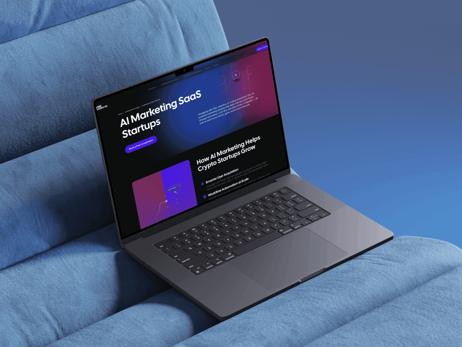 Framer Website done by Pavlo Zhydkykh for a Marketing Agency from USA