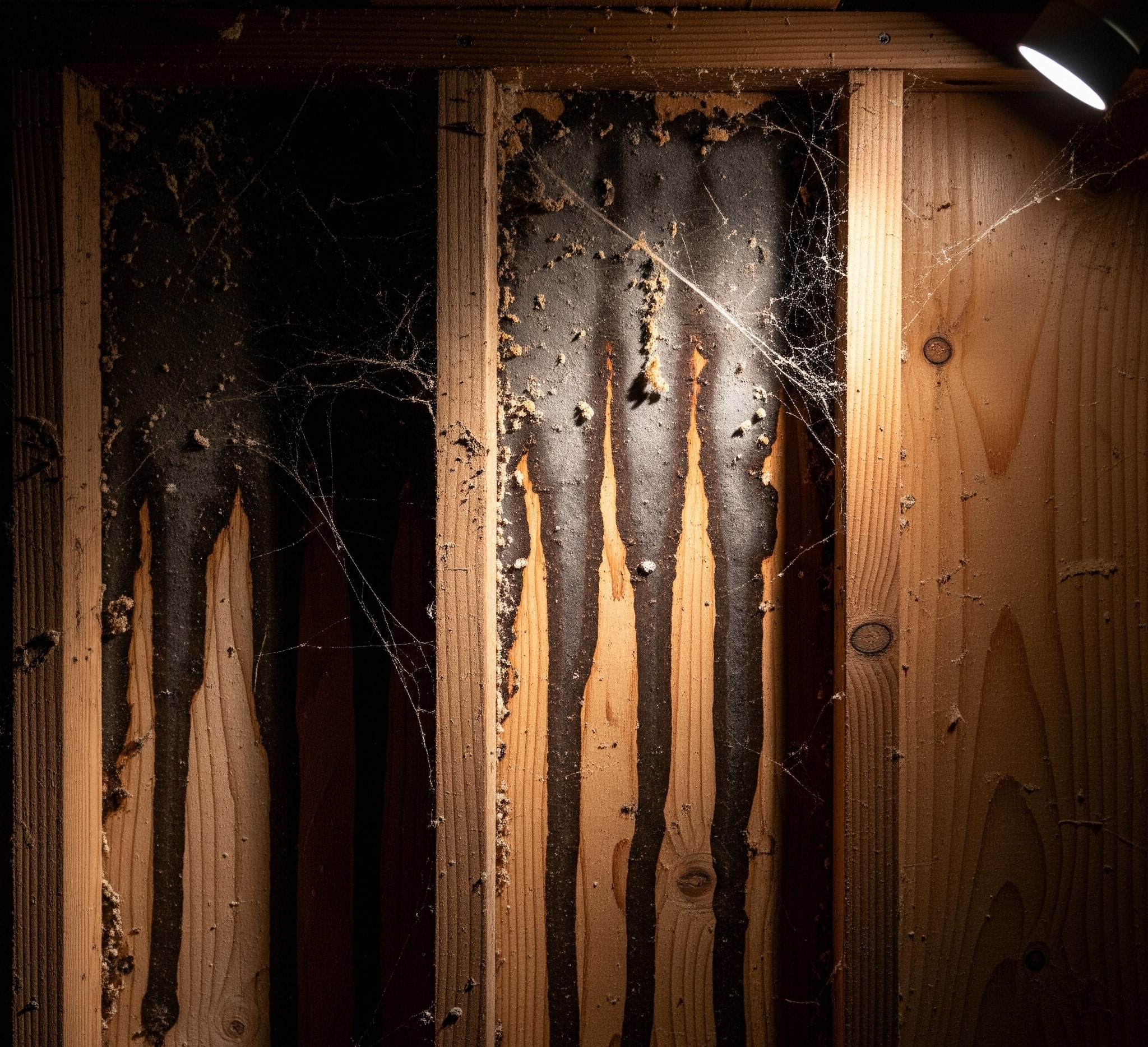 Surface mold on rafters pre-treatment — Sublimity