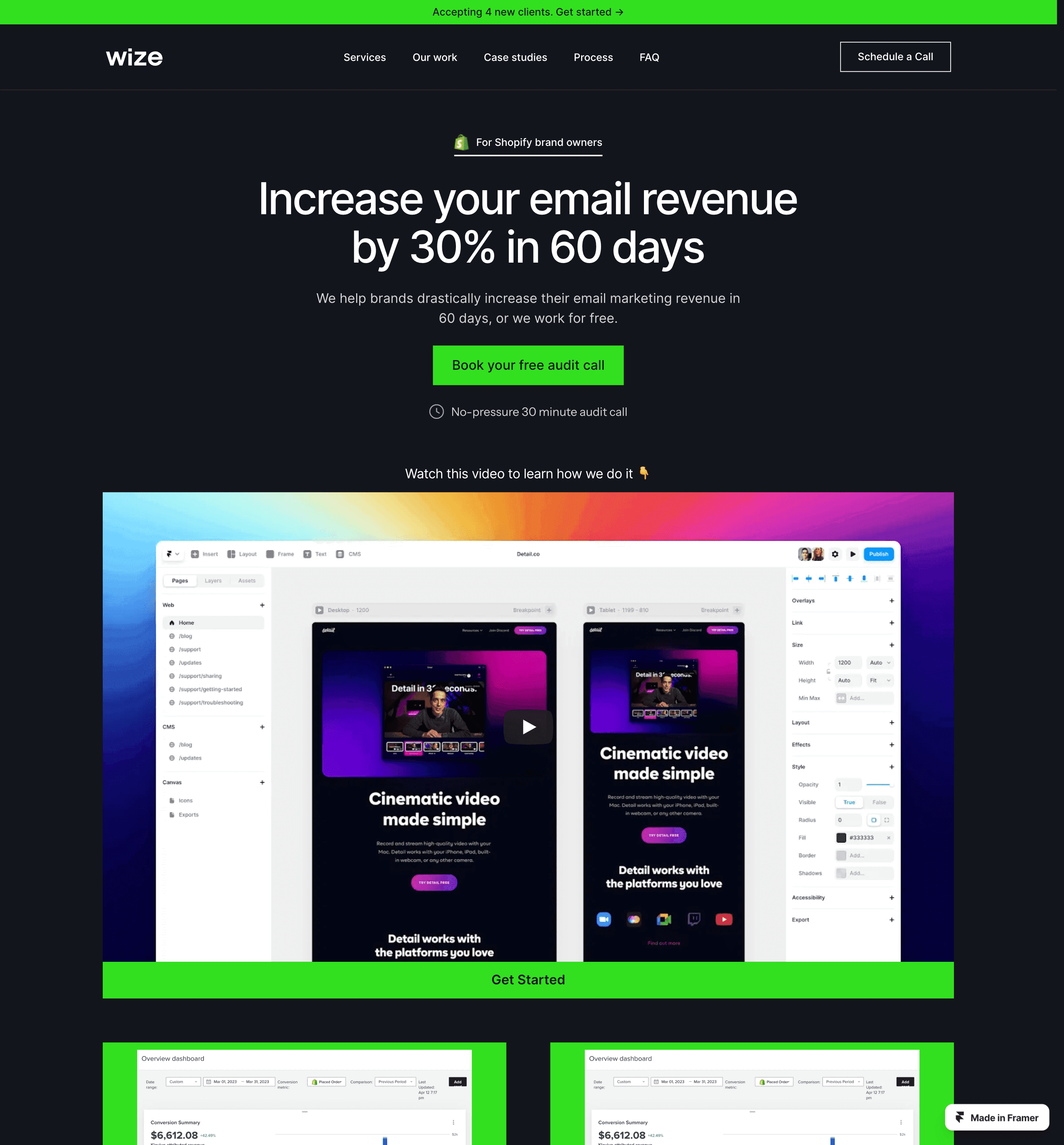 Mailer template for email marketing agencies