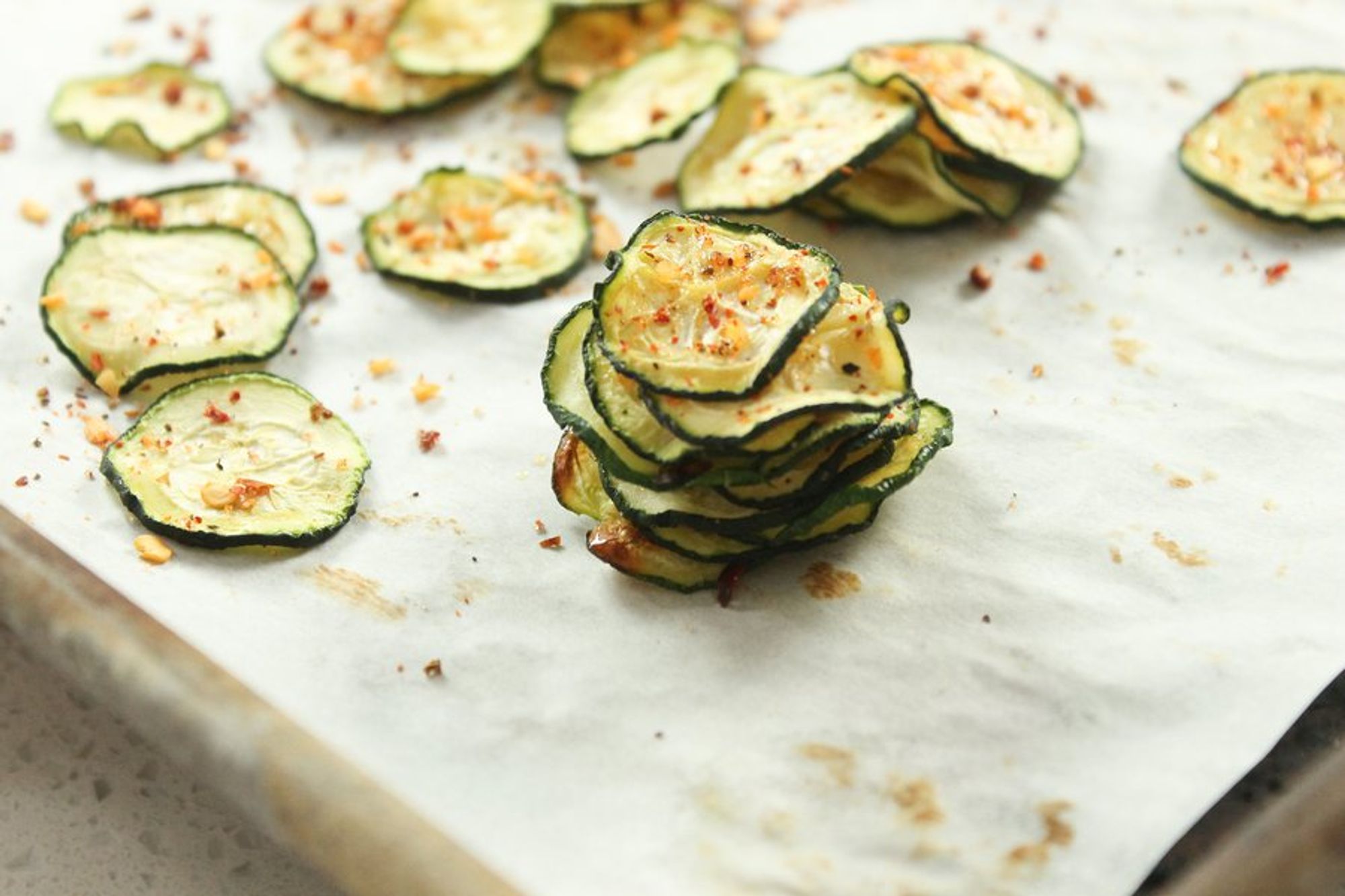 ready to pick garlic zucchini chips
