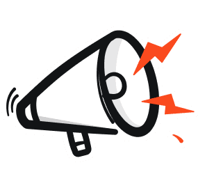 A simple document icon featuring a folded corner and three orange horizontal lines indicating text.