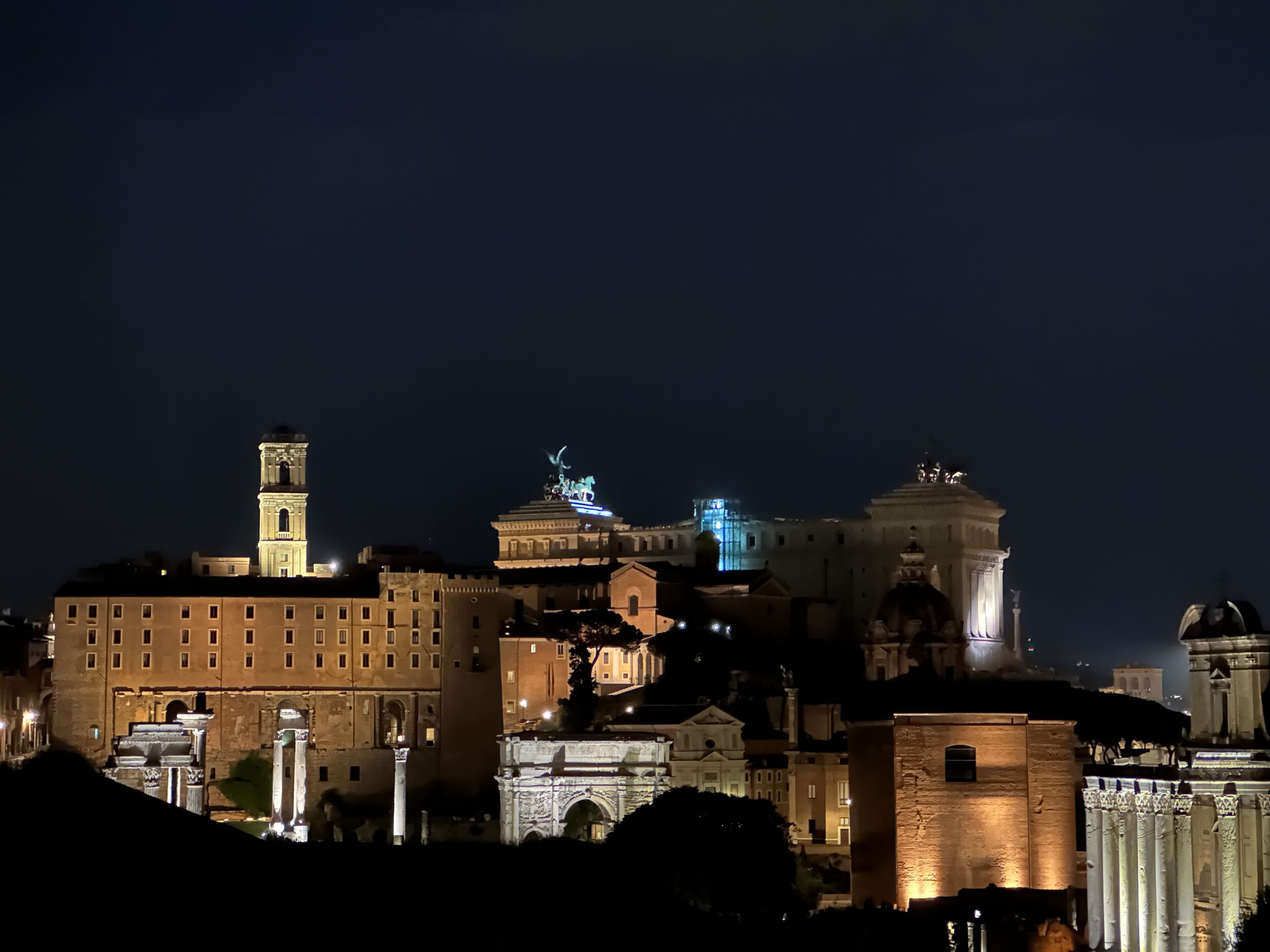 Quiet upper stretch of Via di San Bonaventura al Palatino approaching the Franciscan retreat, Rome