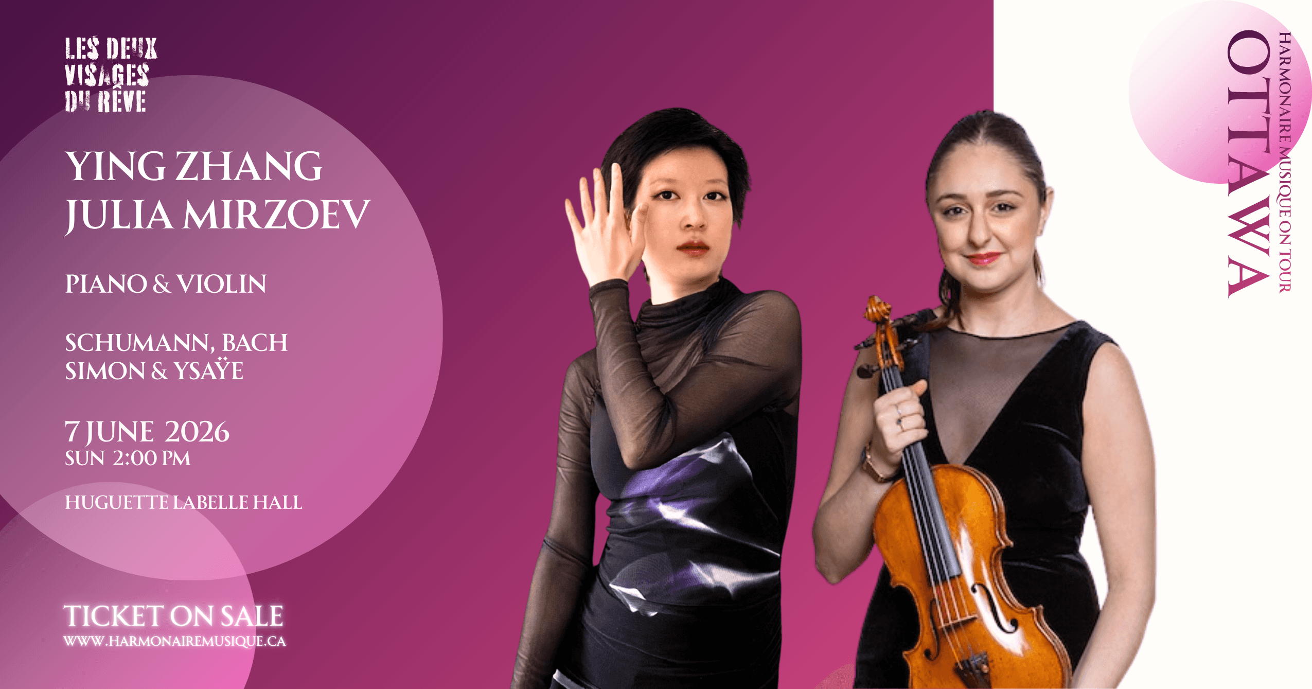 Julia Mirzoev and Ying Zhang in Concert
