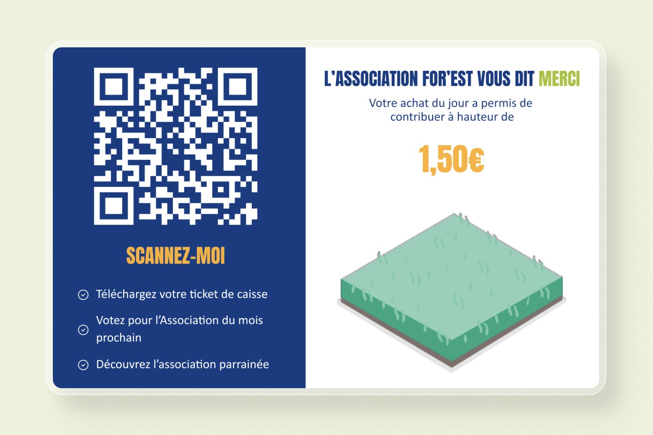 Mobile mockups of the QR code scan