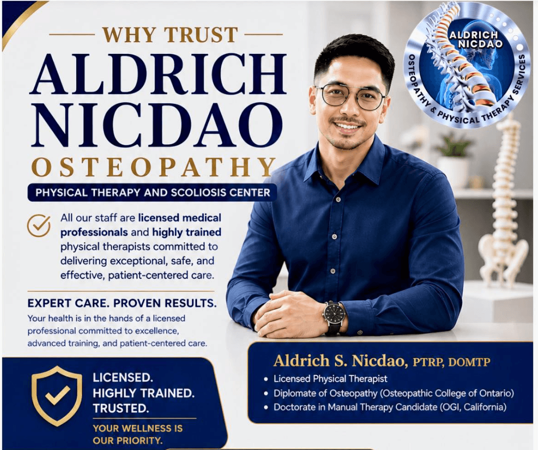 Aldrich Nicdao Osteopathy clinic