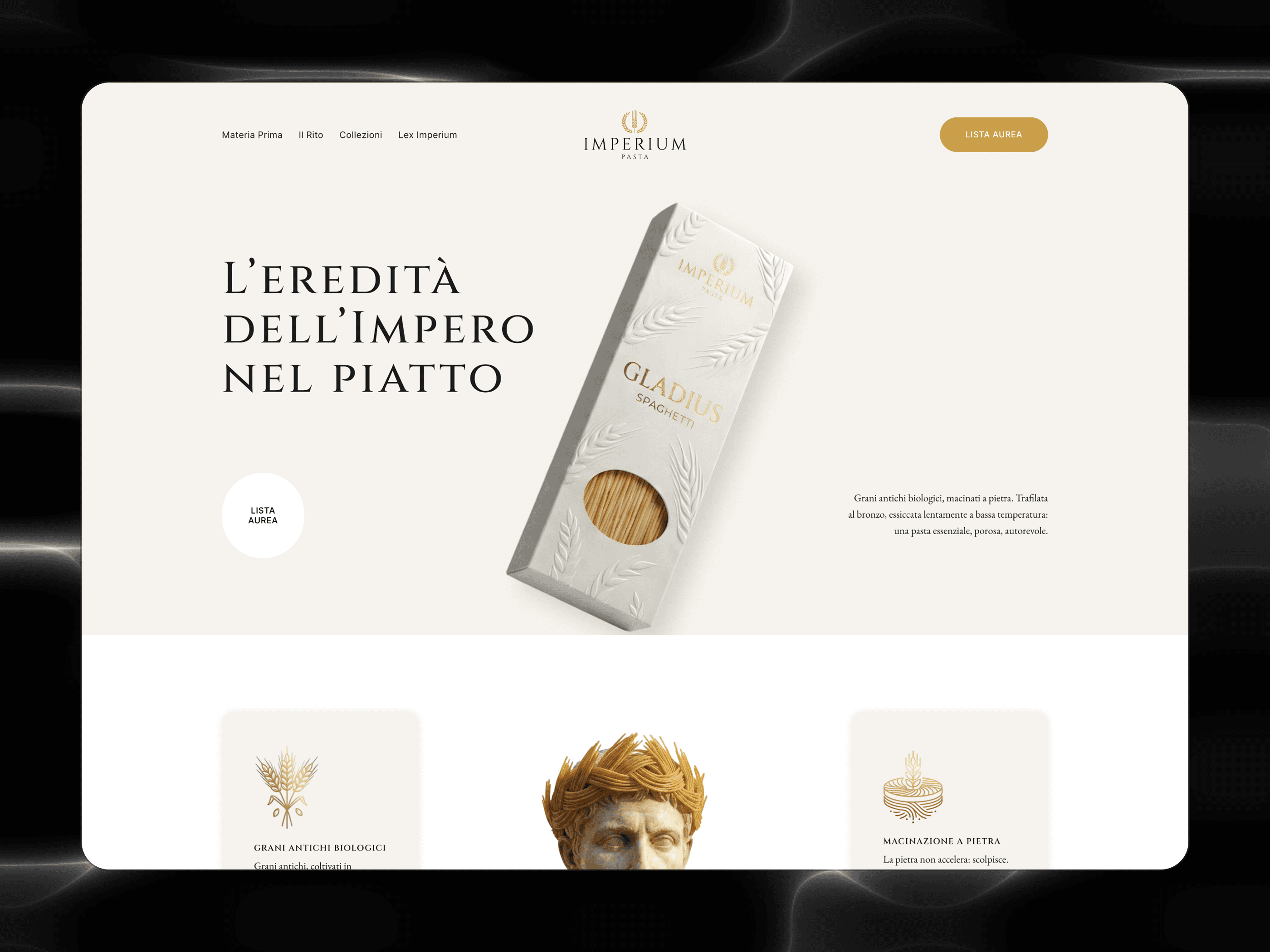 screenshot portoflio imperium pasta