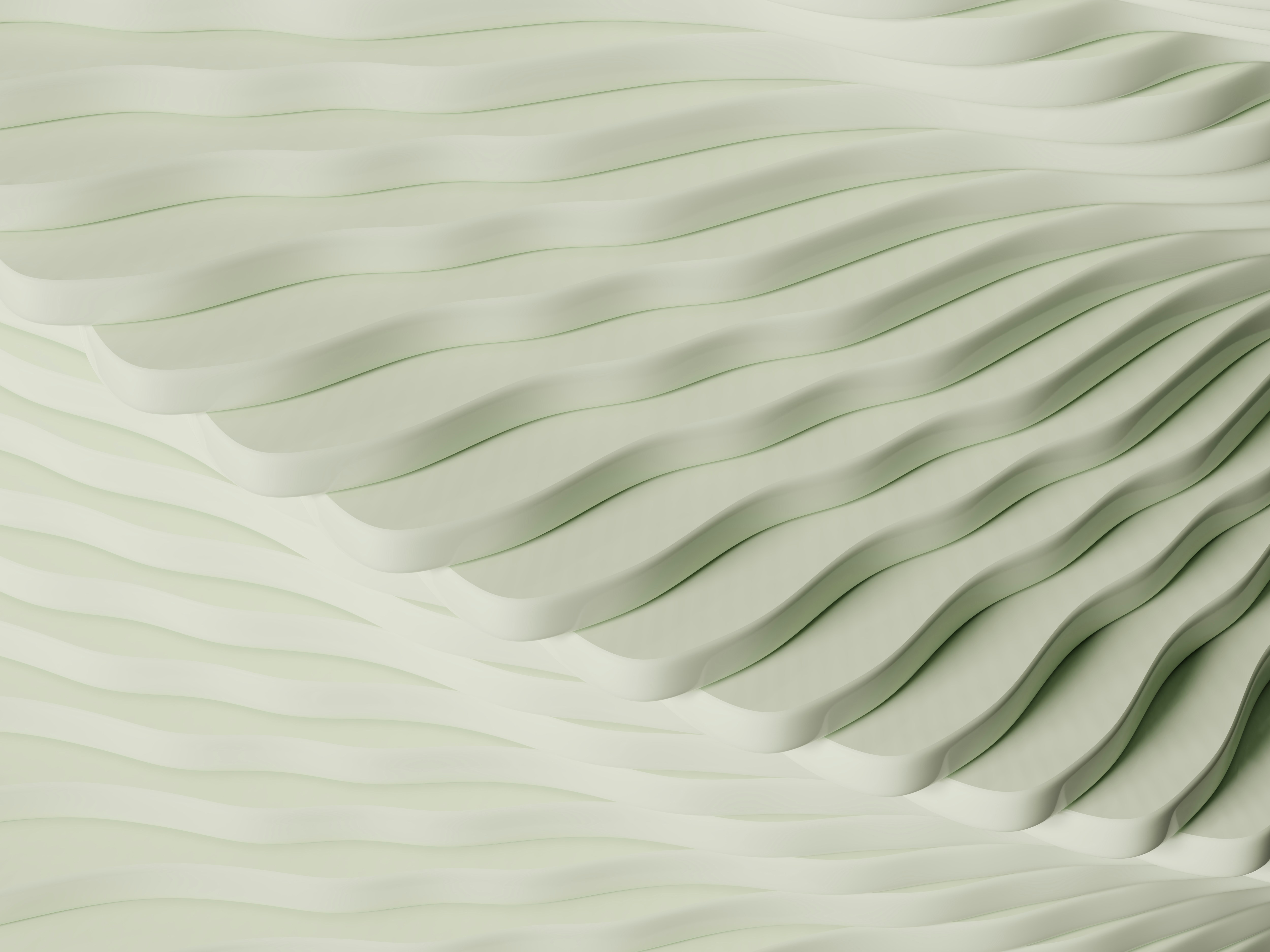 Abstract light green wavy textured background