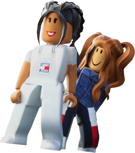 Photo of two Roblox Girl Characters
