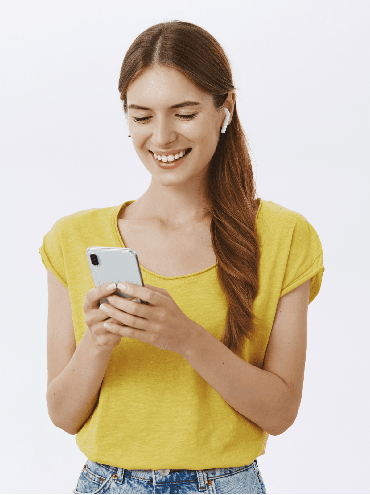 Girl using phone