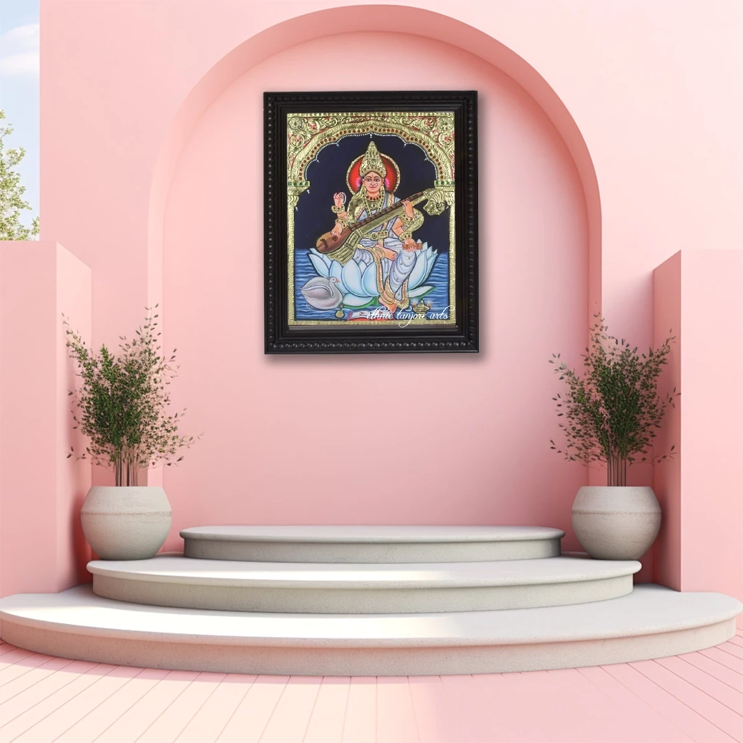 Saraswathi Tanjore Painting