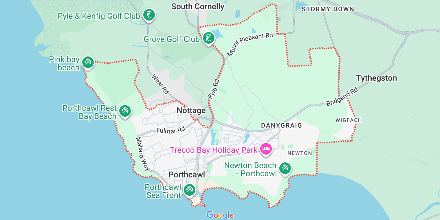Map of Porthcawl