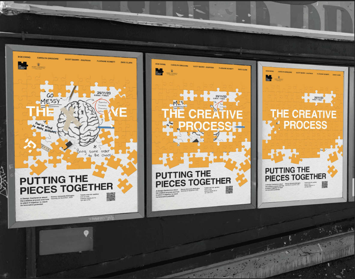 Minimalist coffee can design in hand – black and white packaging with bold typography