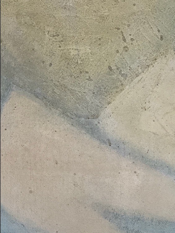 Untitled, 1980. Acrylic, collage on jute. by Barbara Walker.