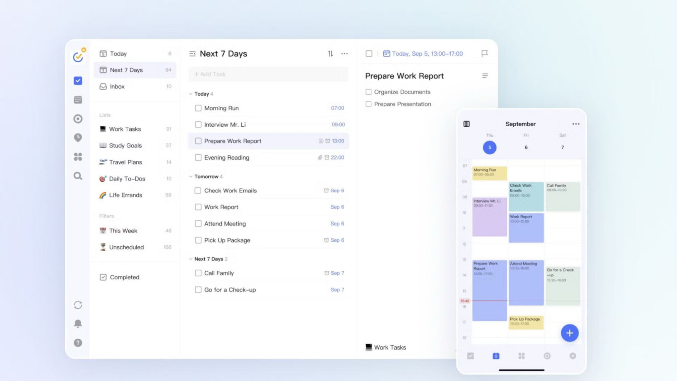 TickTick screenshot