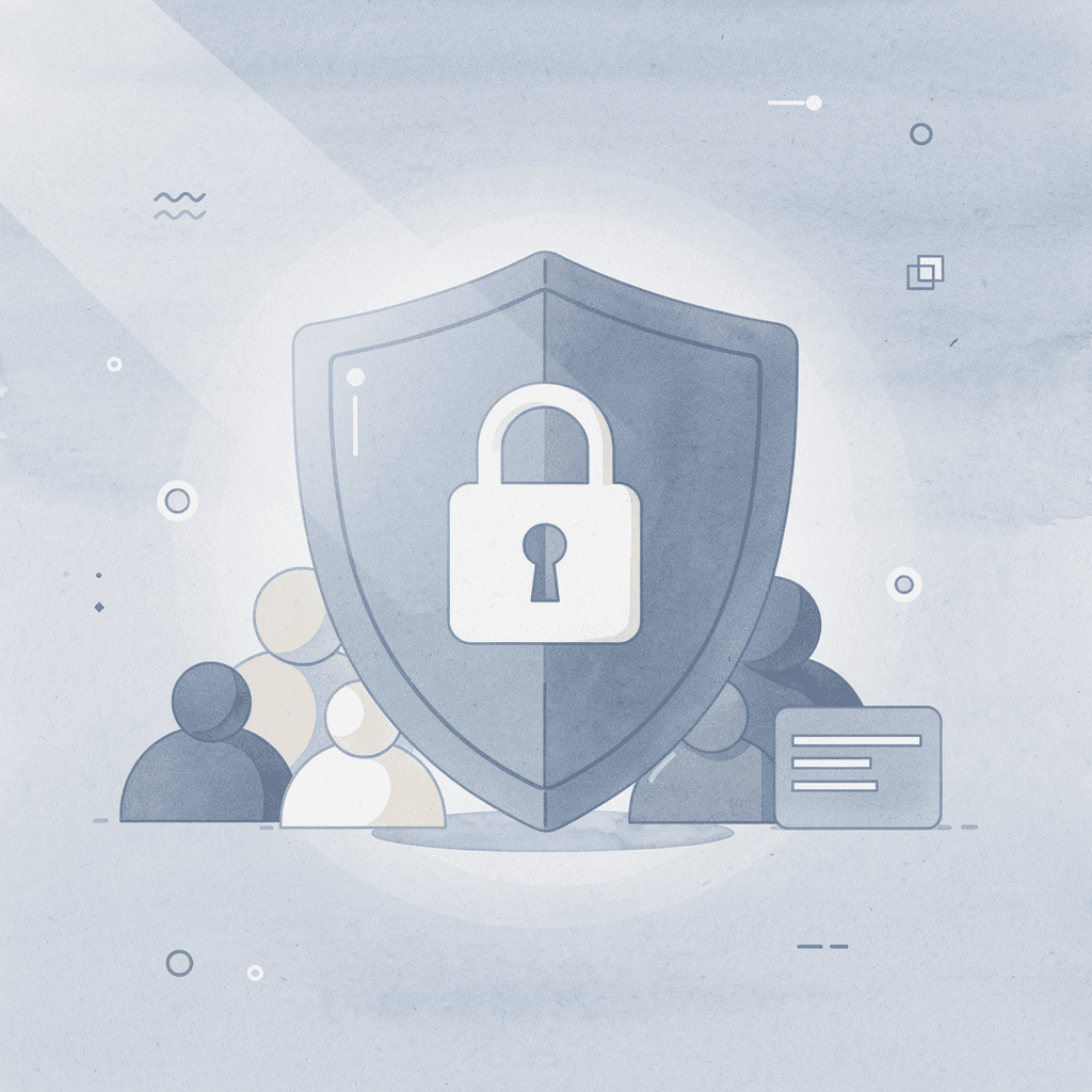 Shield protecting AI systems representing enterprise governance and compliance