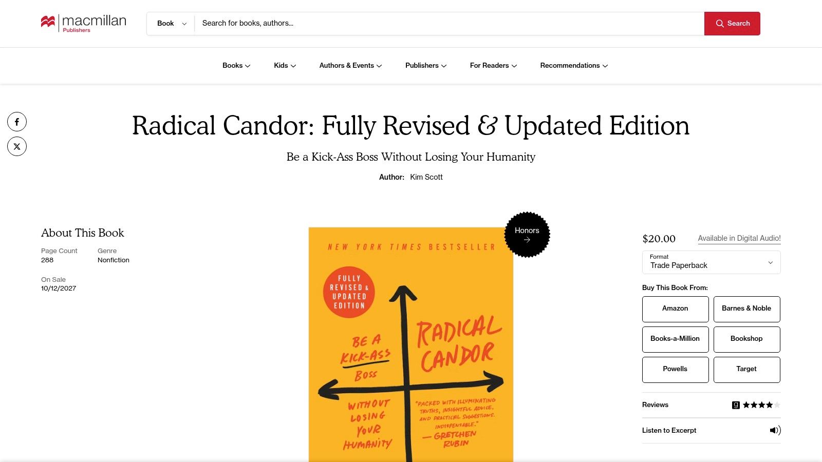 Radical Candor (Fully Revised & Updated Edition)