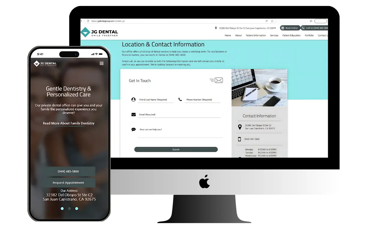 Lack of targeted service pages reducing rankings for key treatments