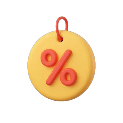 Descuento 3D Icon