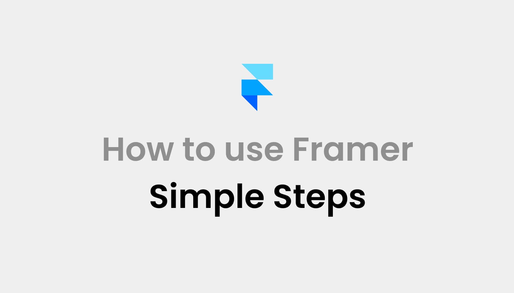 how to use framer