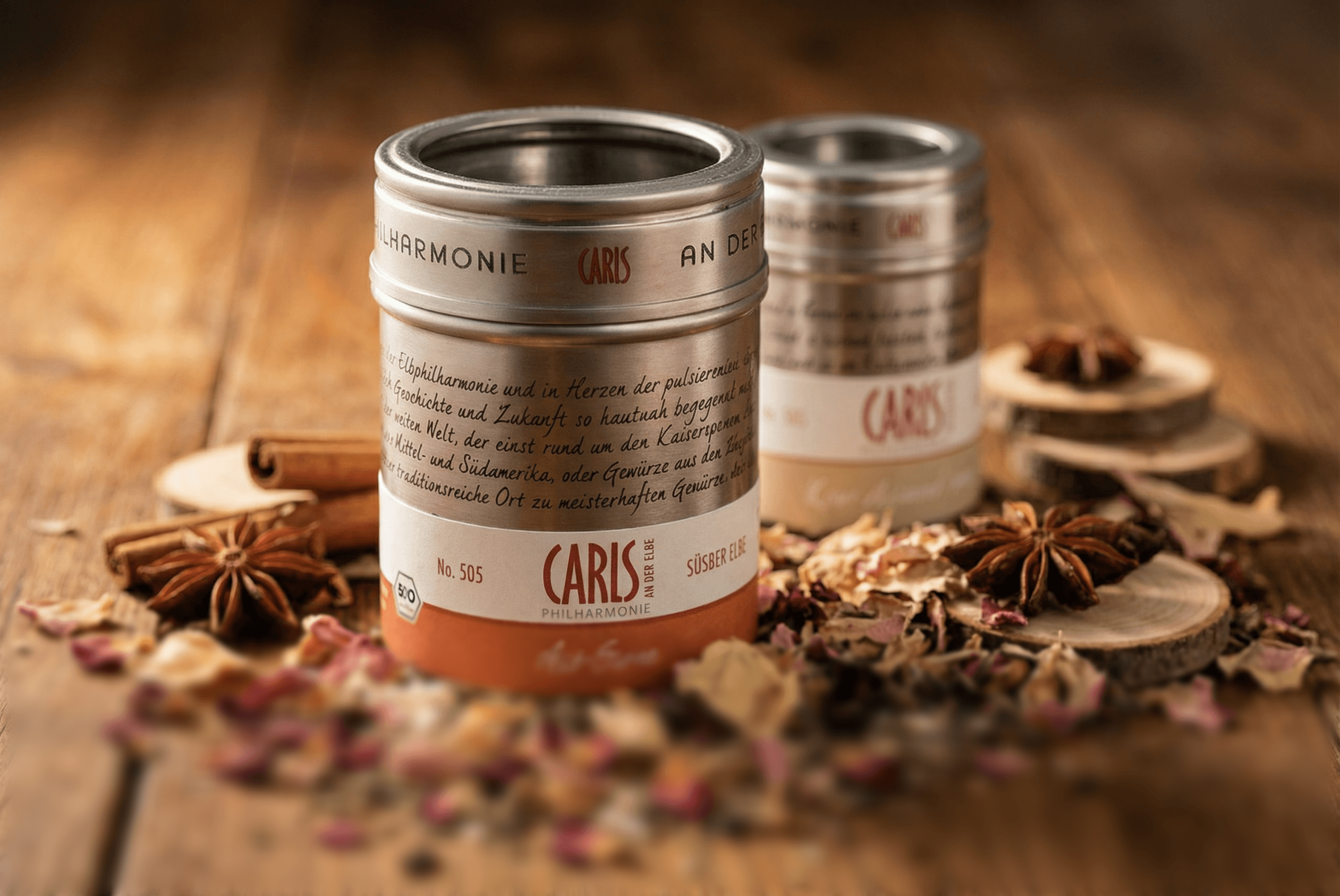 CARIS PHILHARMONIE spice tin with star anise