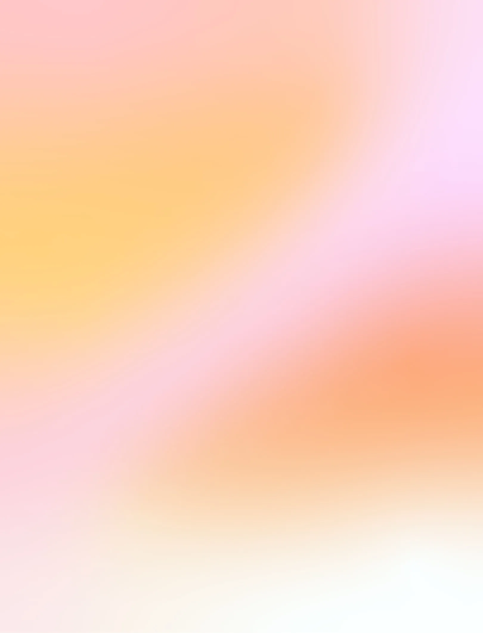 A soft, abstract gradient of pastel pink and orange hues blending smoothly into each other.