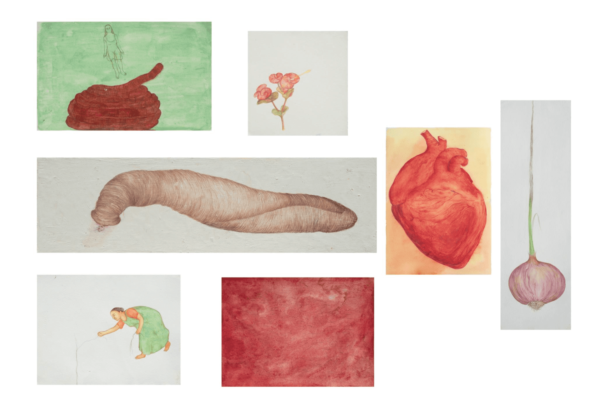 herd of sheep on road painting