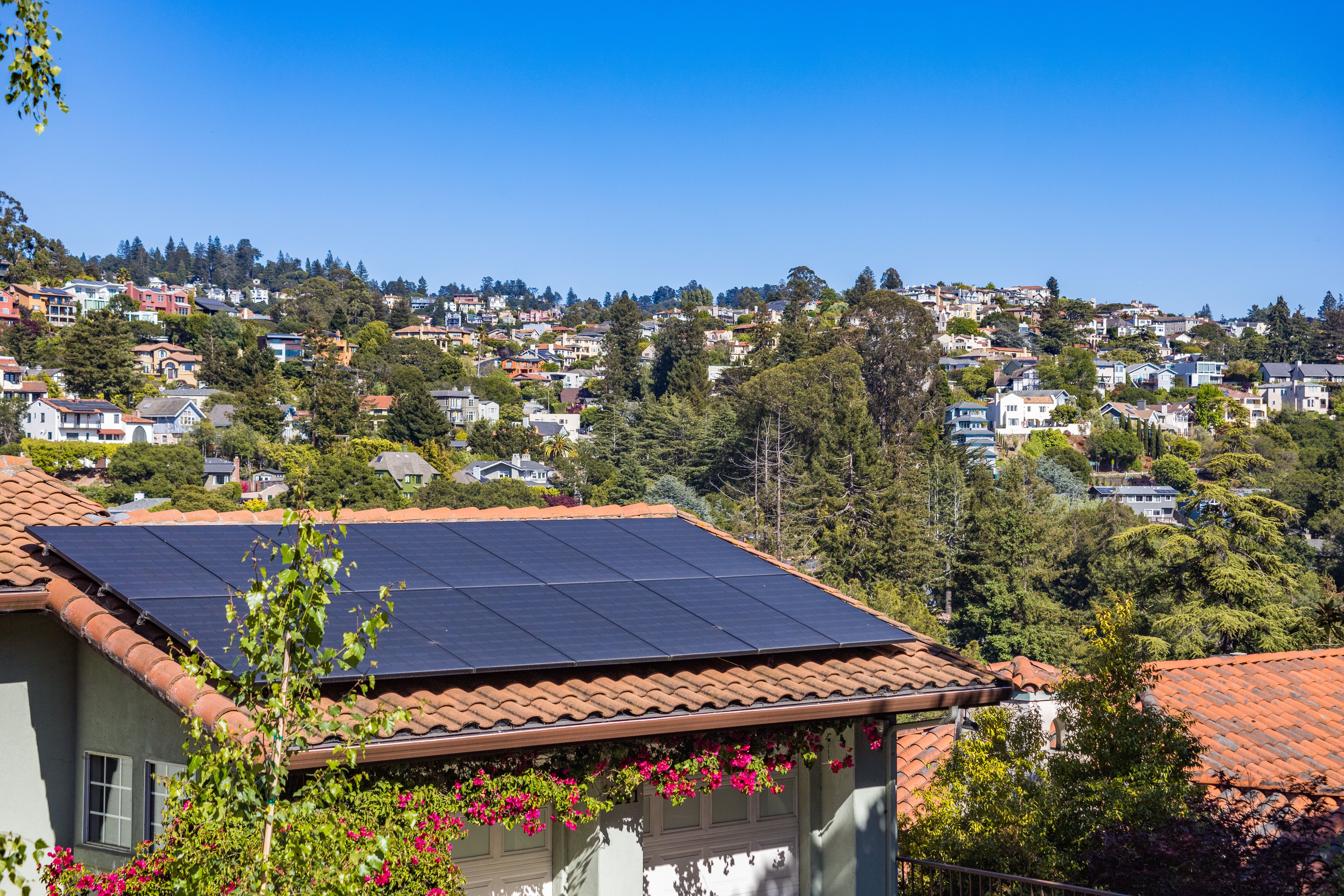 photo d'une installation solaire photovoltaïque