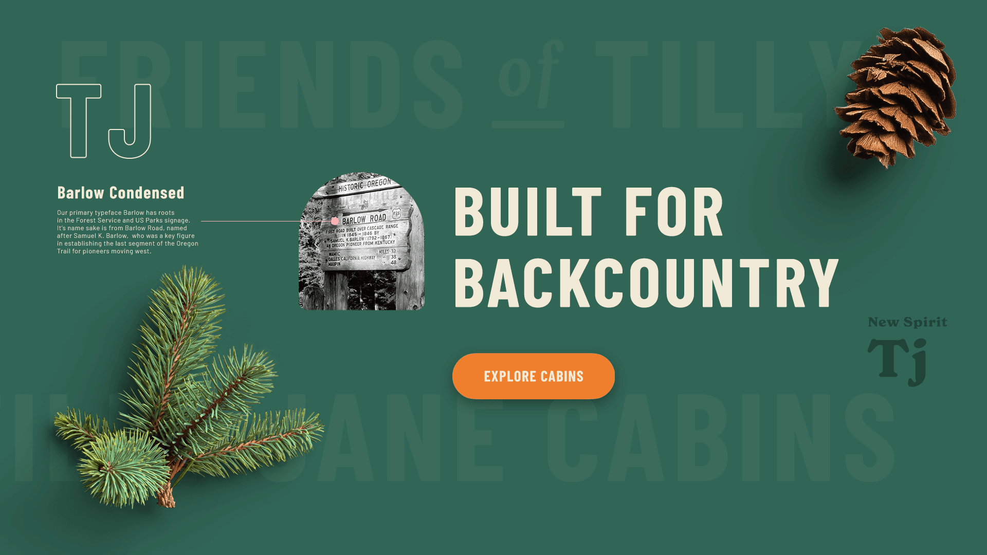 Brand identity laydown of key design elements including typography, color, logos and photography