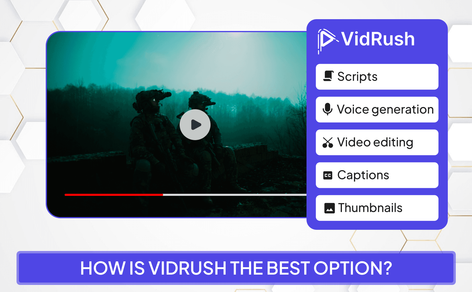 How is VidRush the best option for AI Tools to Create Faceless Videos