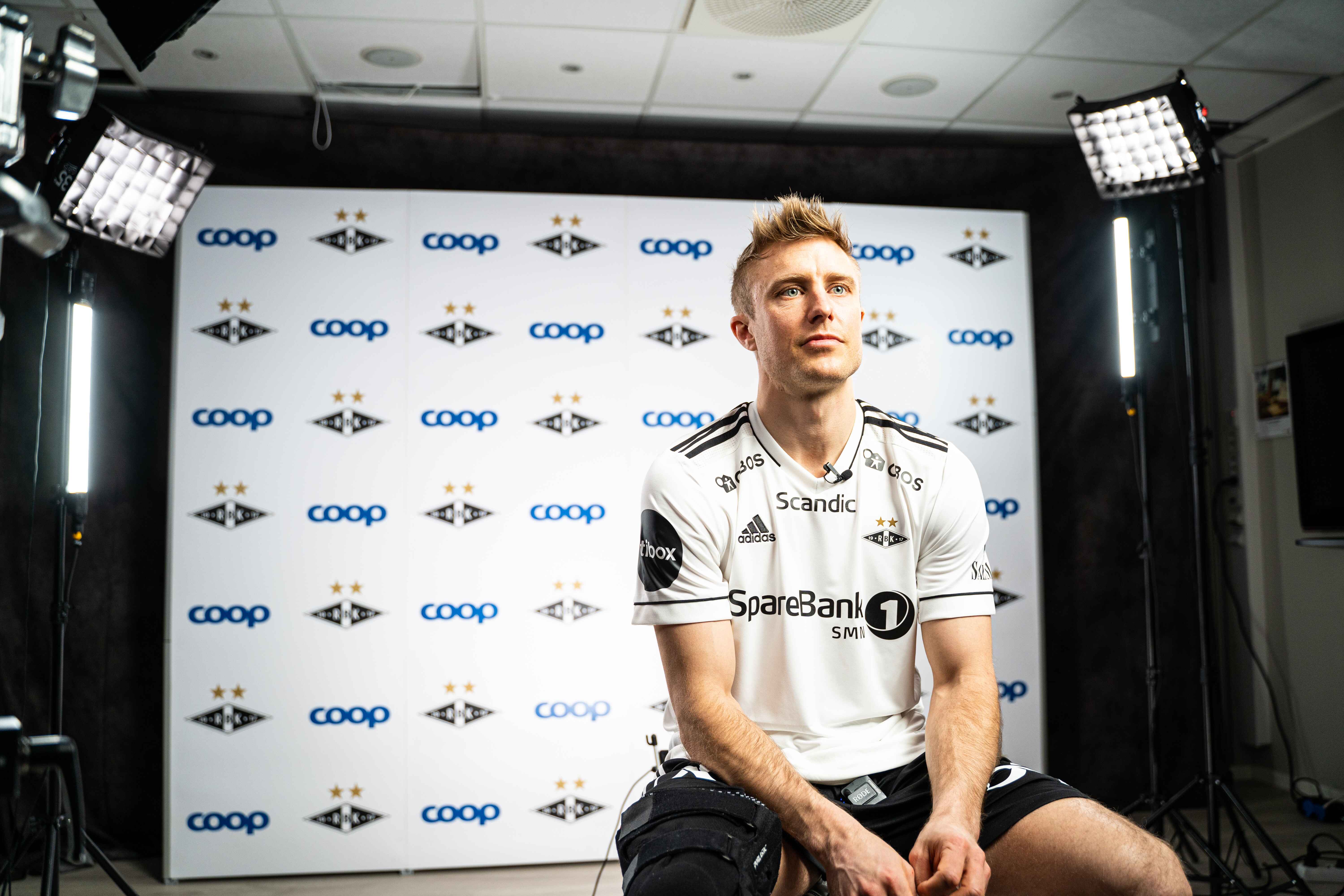 soccer player in studio