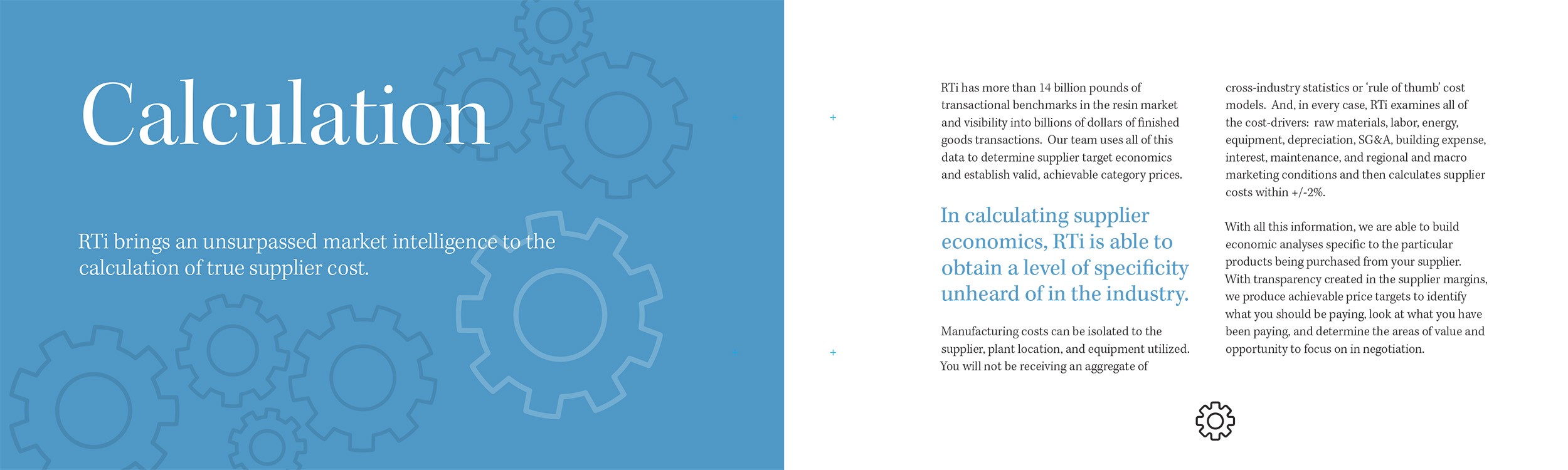 RTi Corporate Brochure Page Samples