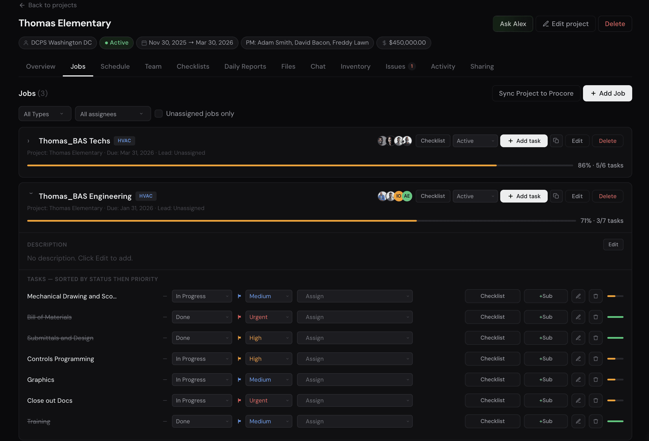 Jobs on Fieldgrid
