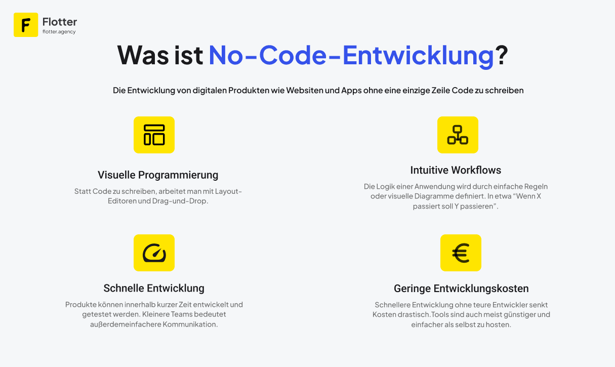 Was ist No-Code Entwicklung und wie funktioniert es?