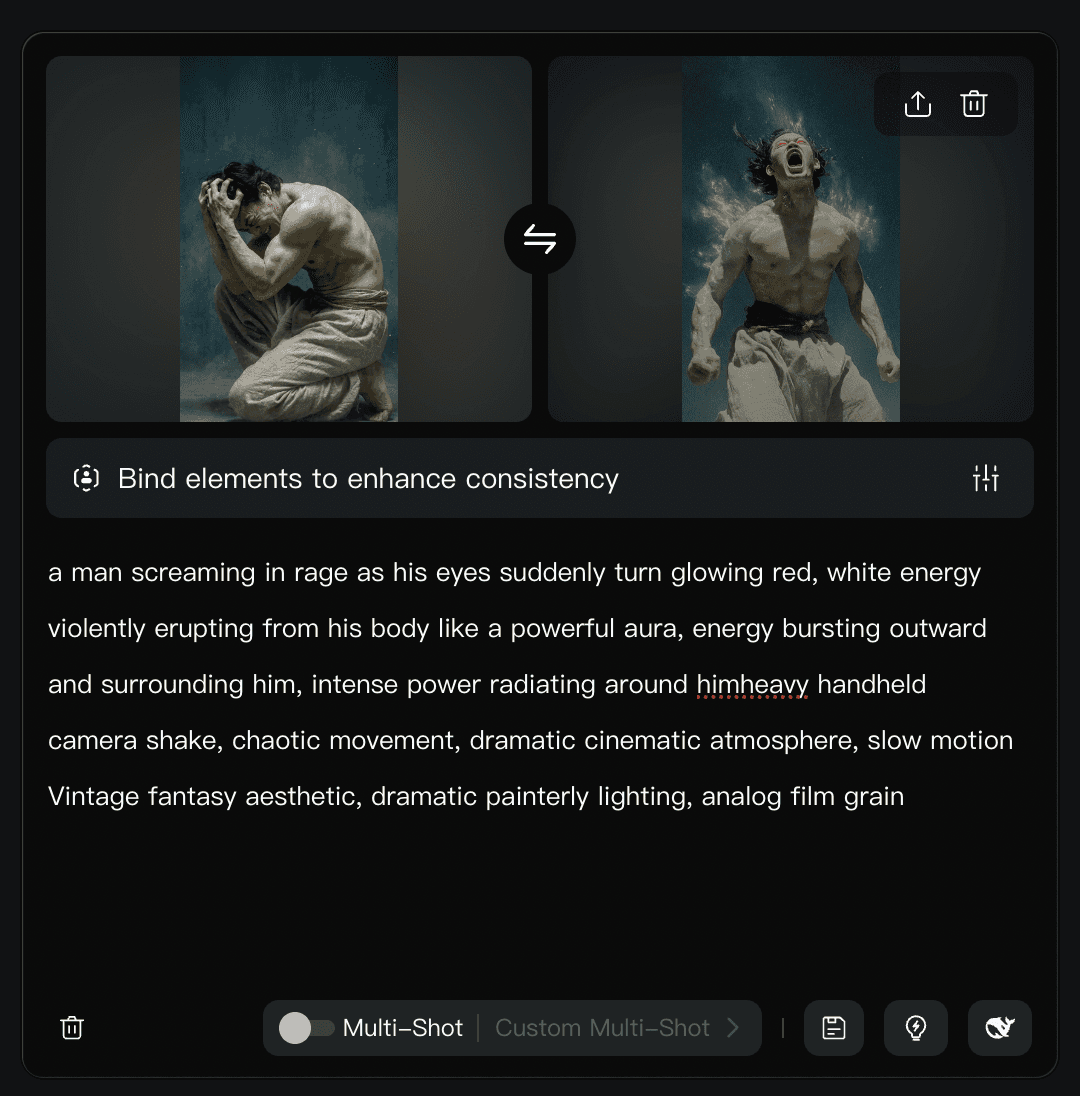 AI character reference and generated variations