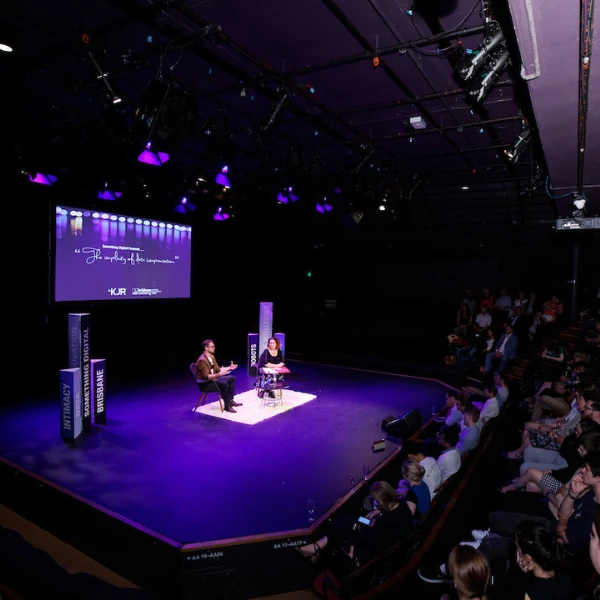 Conference speeches at the Underground Theatre at the Brisbane Powerhouse