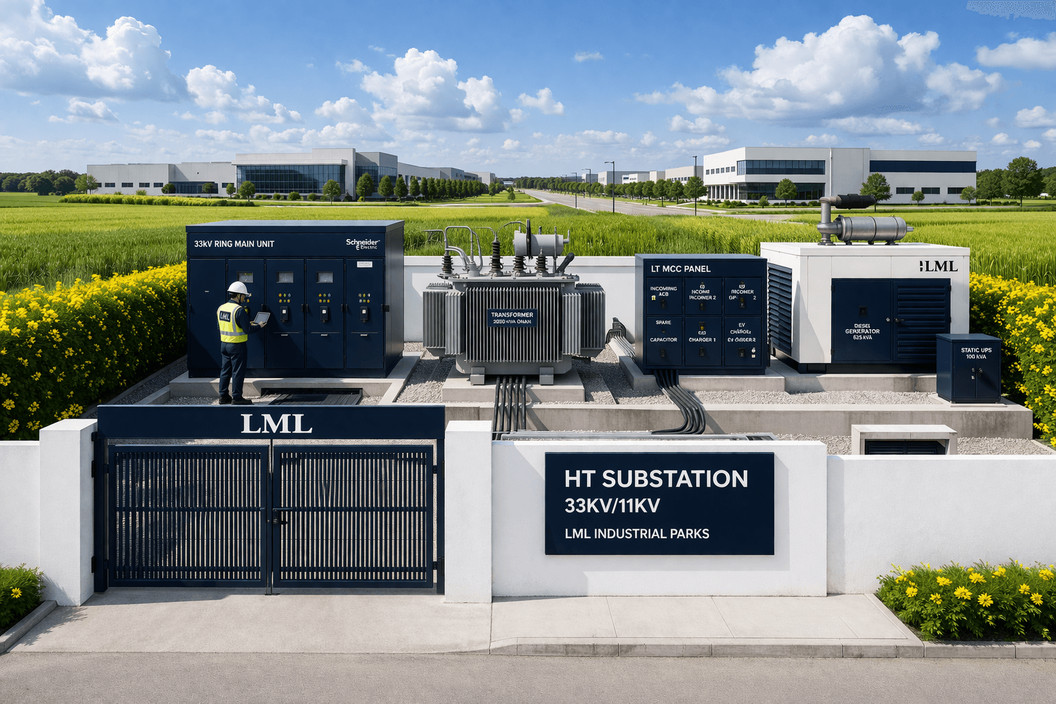 LML Jhirka Valley industrial park infrastructure showcasing institutional-grade construction and development standards