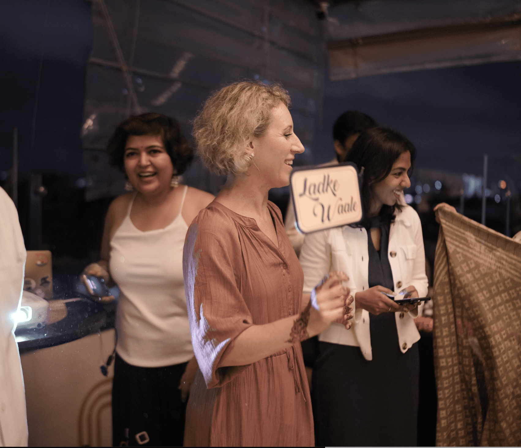 A woman working in an office