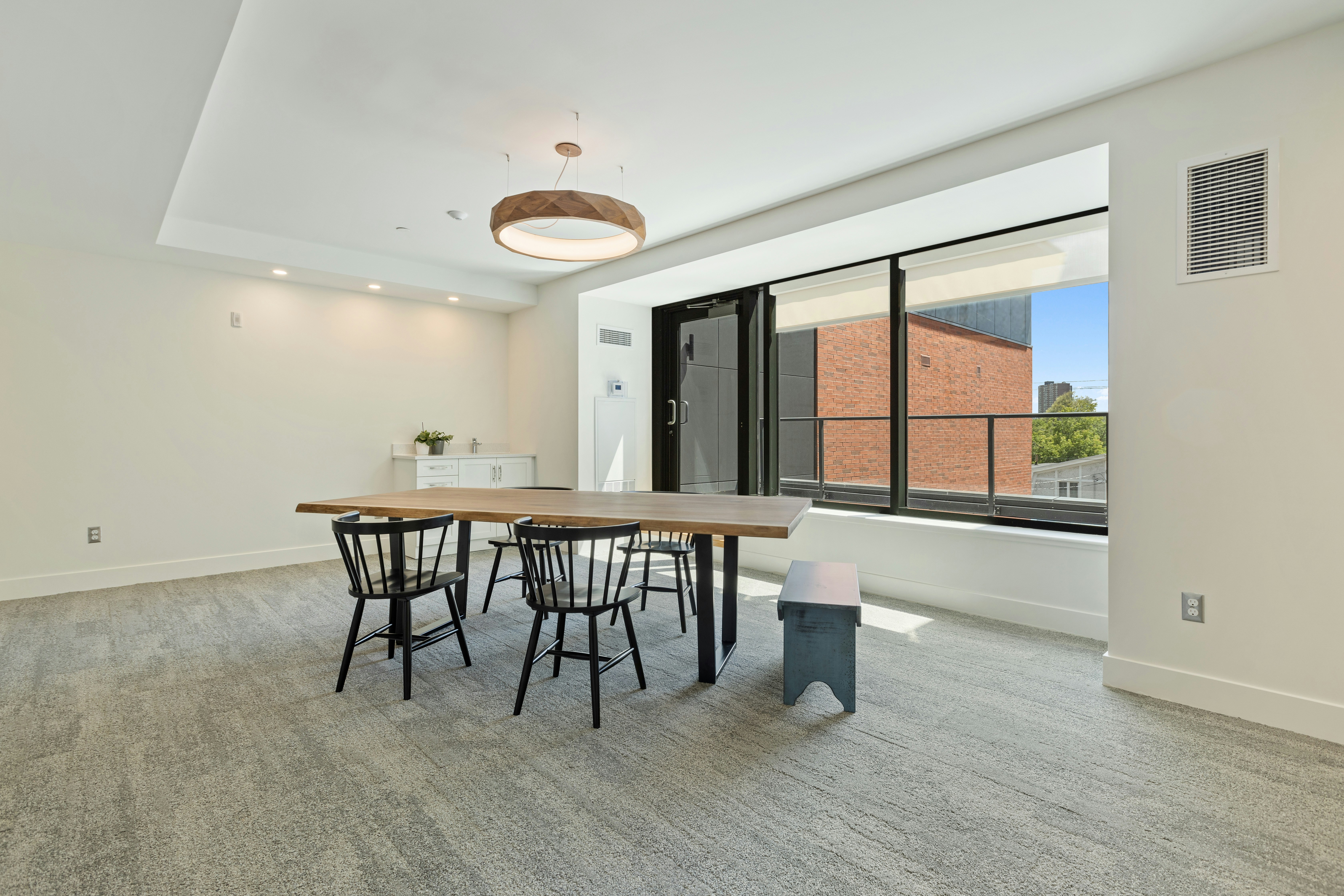 black metal framed glass top table