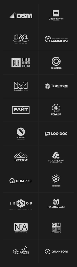 Logofolio: подборка разработанных логотипов