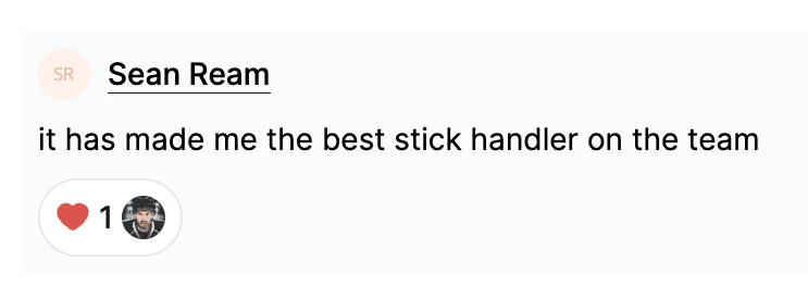 Player comment from Sean Ream