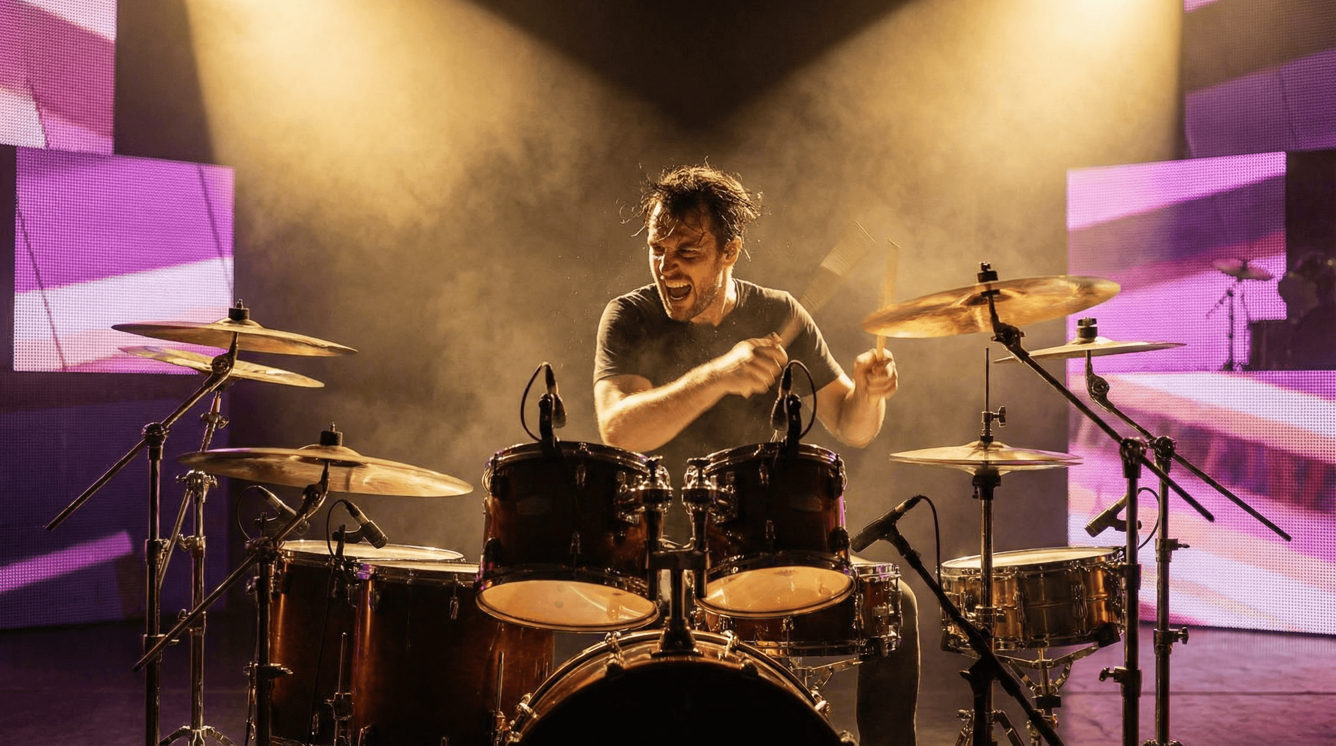 Live-Musiker auf der Bühne der GROOVE Show im GOP Artistical-Theater Essen