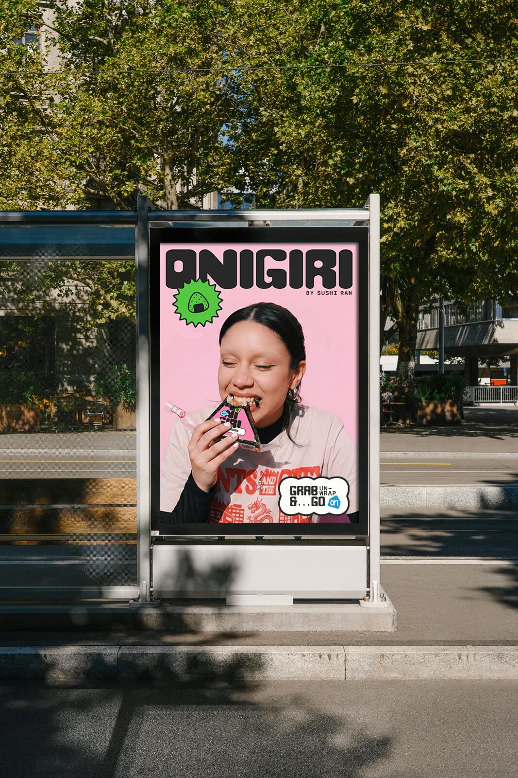 Sushi Ran Onigiri Packaging Design Brand Identity Alberth Heijn AH Poster Billboard OOH