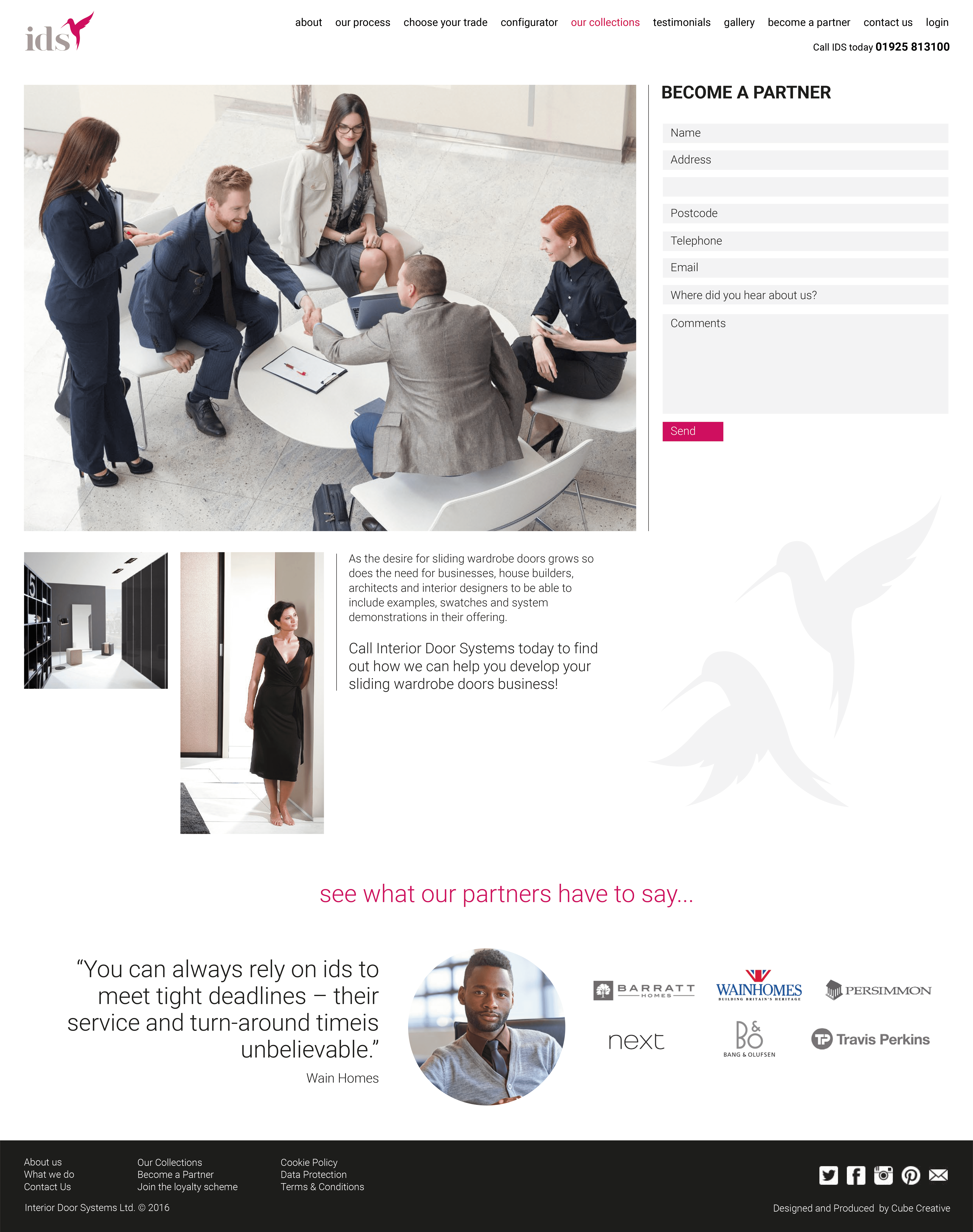 New ID website, partners page