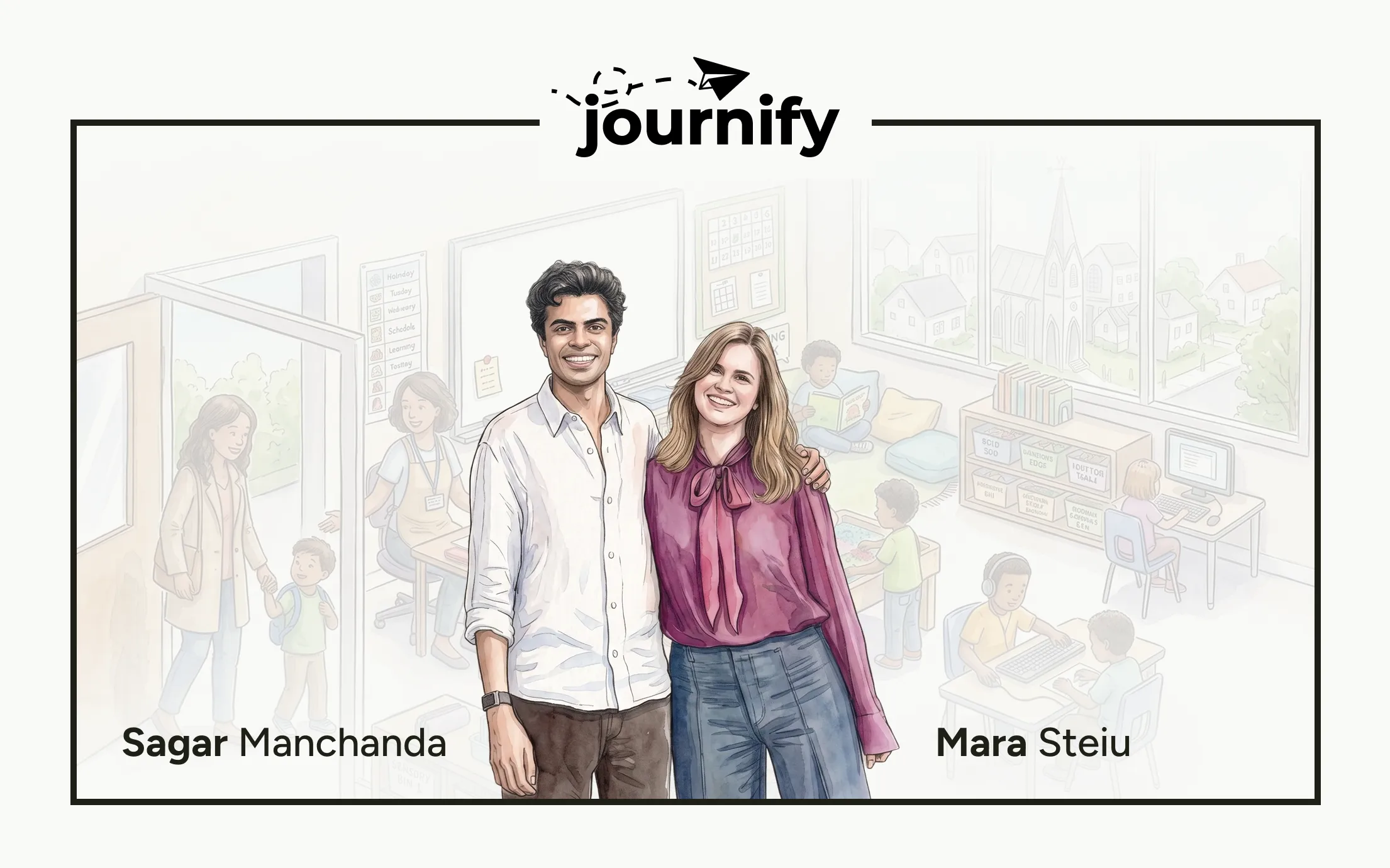 Journify co-founders Mara Steiu and Sagar Manchanda