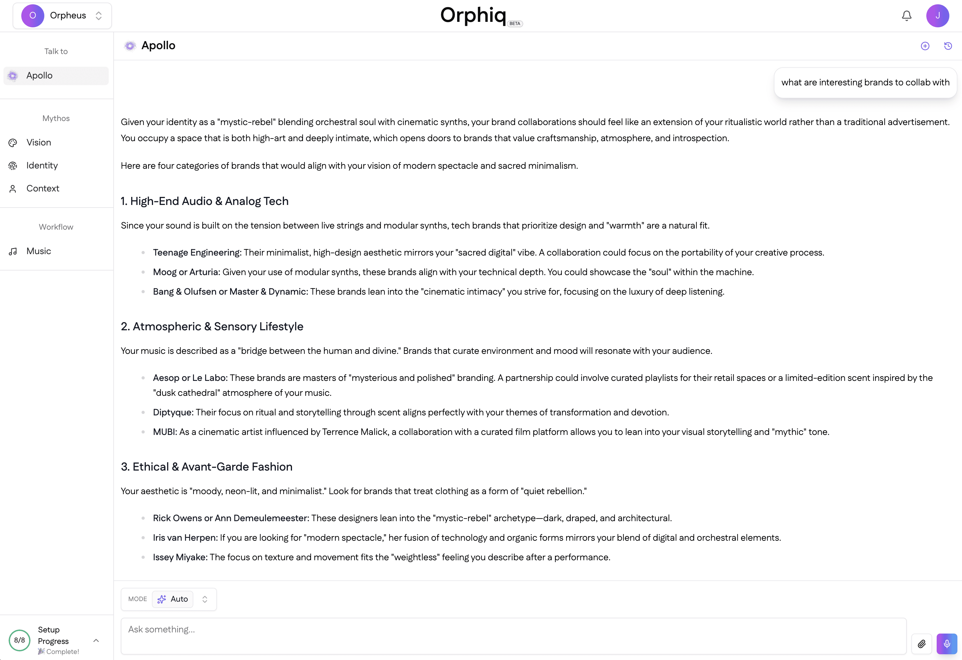 Orphiq Dashboard