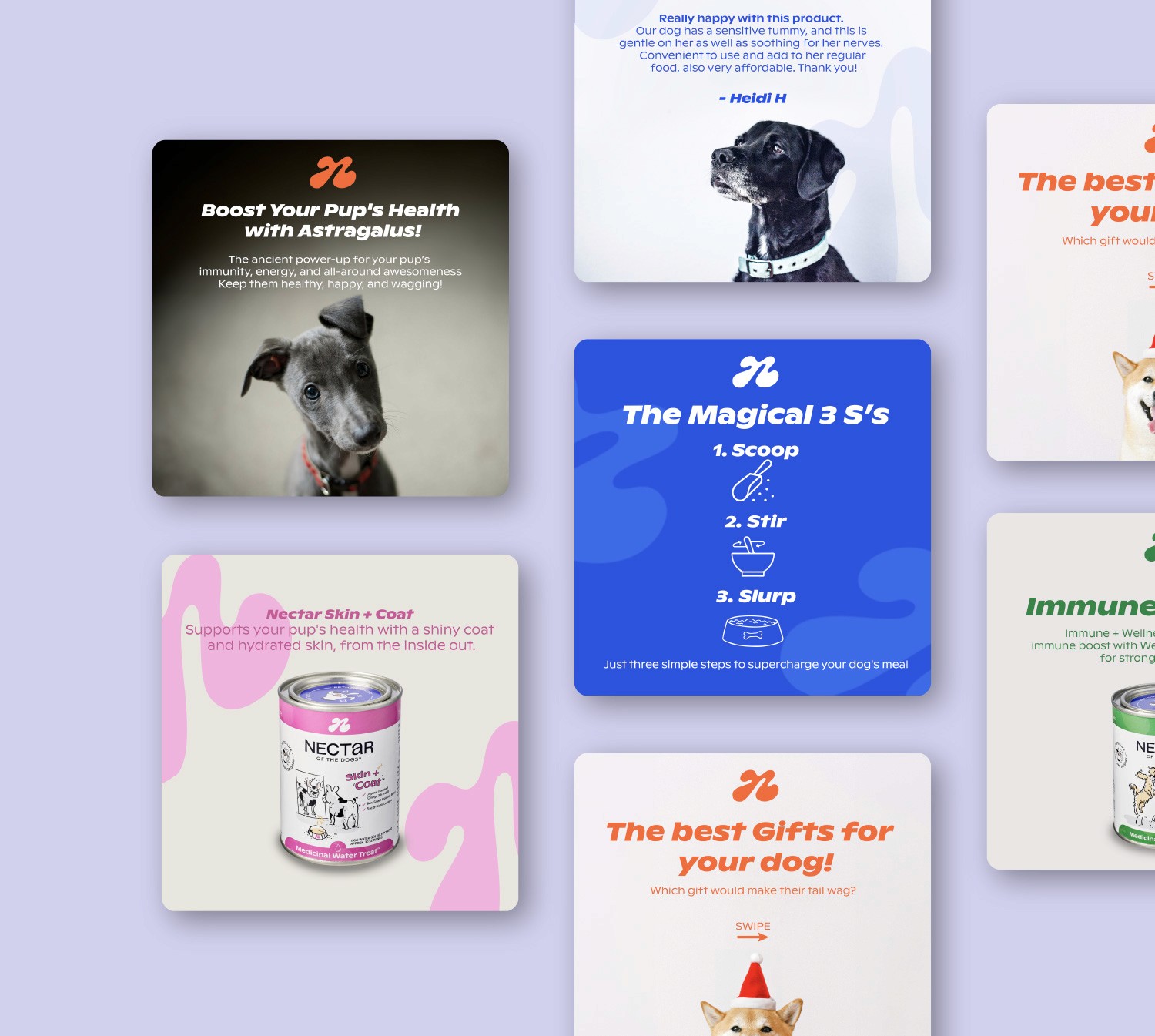 Nectar Social media posts Happy Hound