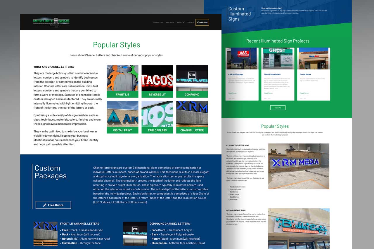 Resource 4 Signs Website
