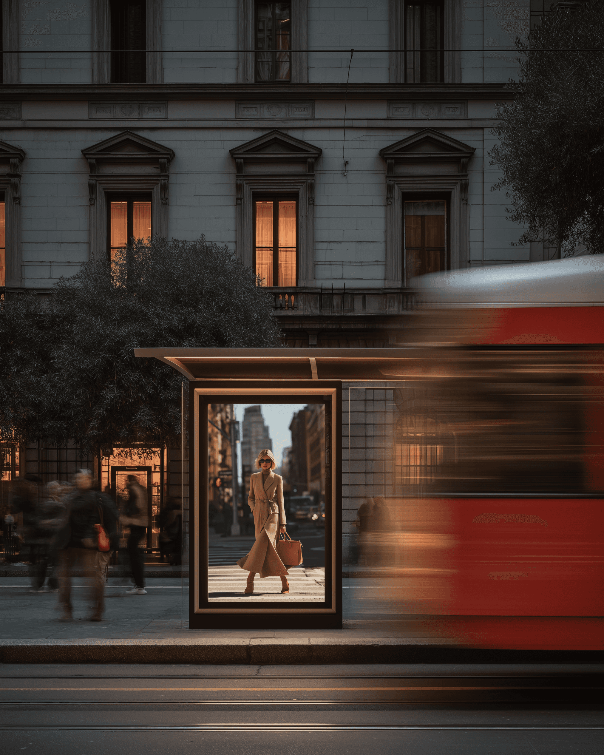 A black female model