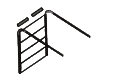 Standard sectional doors with cylindrical cable drum