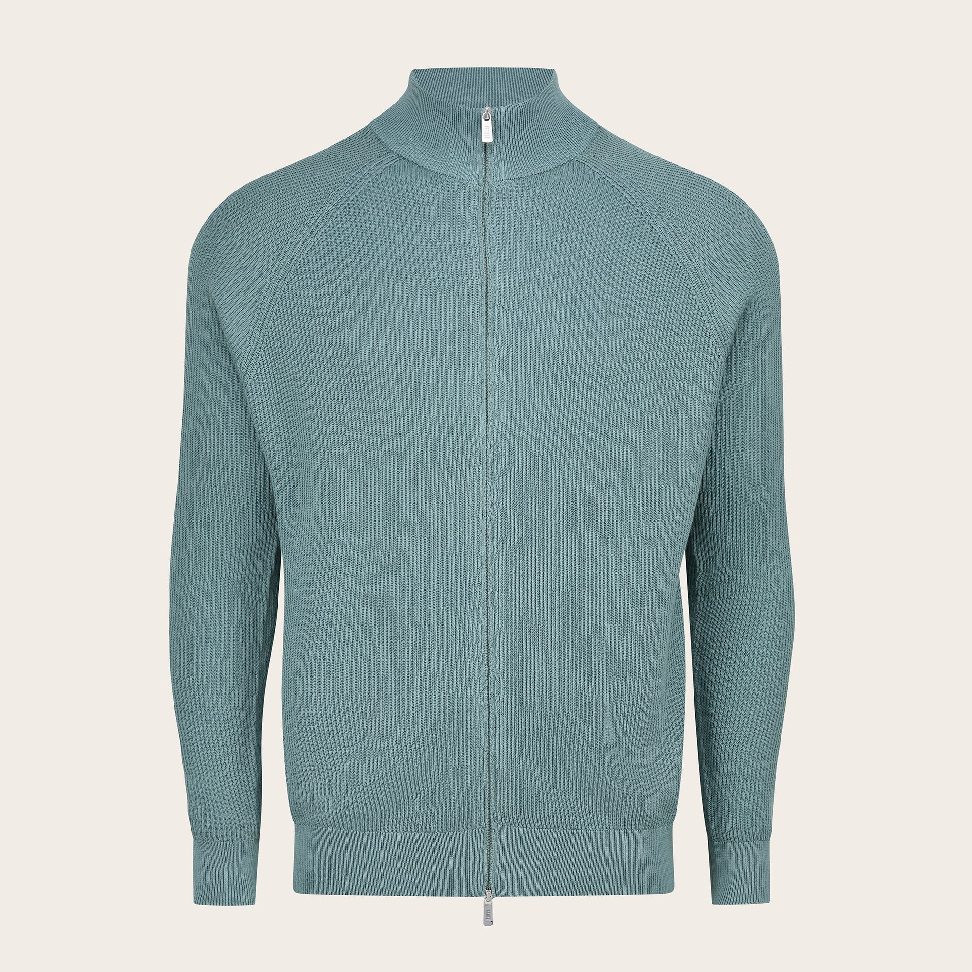 Paul Open Giza Dusty Full Zip Cardigan - Mandelli UK